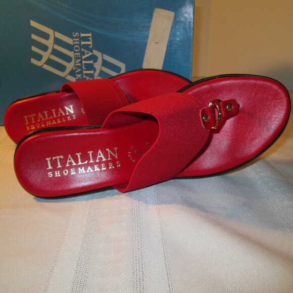 Italian Shoemakers “Cia” Red Sandals – Size 6.5 | New in Box - Picture 2 of 8
